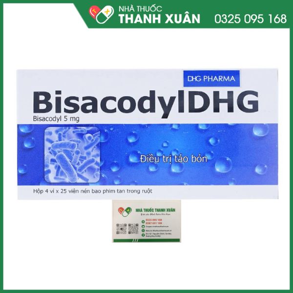 Bisacodyl DHG điều trị táo bón và làm sạch ruột trước và sau phẫu thuật